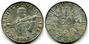 50 Shilling 奥地利 銀 