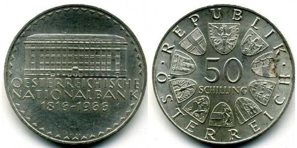 50 Shilling 奥地利 銀 