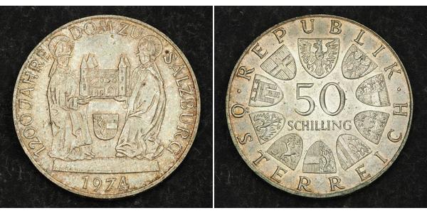 50 Shilling 奥地利 銀 