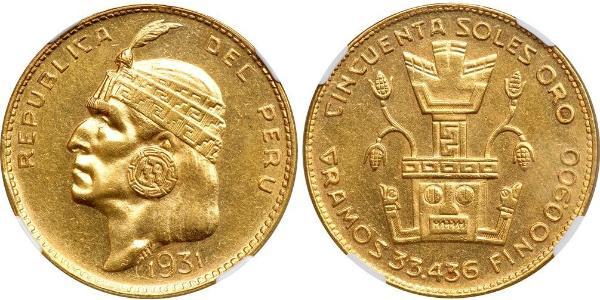 50 Sol Peru Gold 