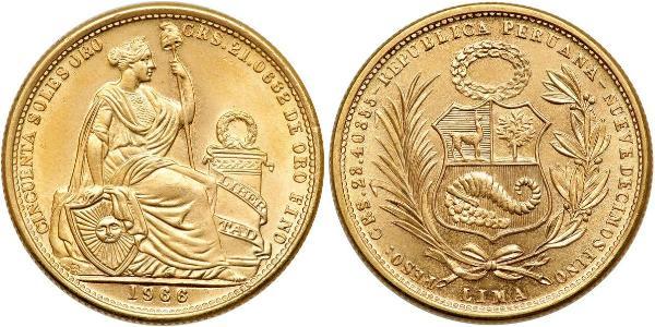 50 Sol Perú Oro 