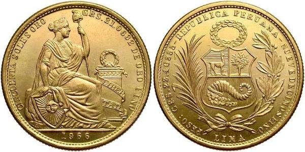 50 Sol Perú Oro 