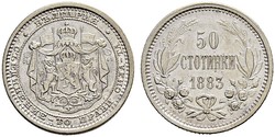 50 Stotinka Bulgarien Silber 