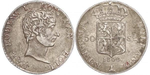 50 Stuiver Paesi Bassi Argento 