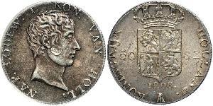 50 Stuiver Países Bajos Plata 