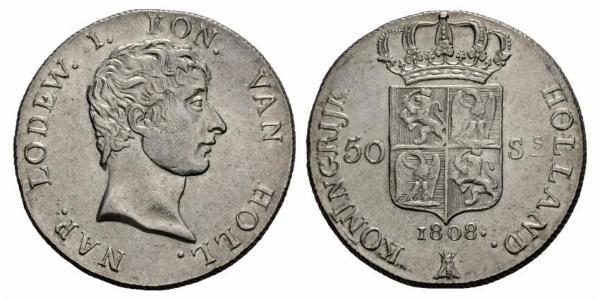 50 Stuiver Países Bajos Plata 