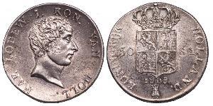 50 Stuiver Niederlande Silber 