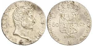 50 Stuiver Niederlande Silber 