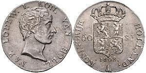 50 Stuiver Niederlande Silber 