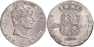 50 Stuiver Niederlande Silber 