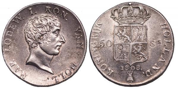50 Stuiver Niederlande Silber 