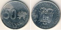 50 Sucre Ecuador Kupfer/Nickel 