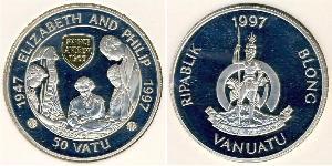 50 Vatu Vanuatu Argent 