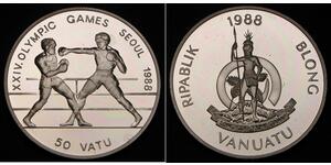50 Vatu Vanuatu Silber 