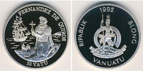 50 Vatu Vanuatu 銀 