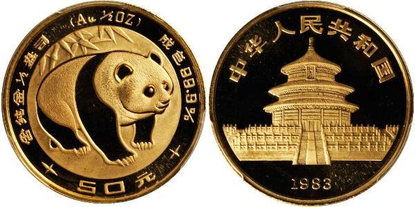 50 Yuan China Gold 