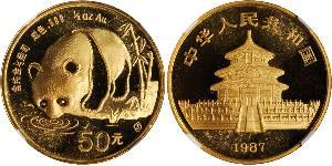 50 Yuan Volksrepublik China Gold 