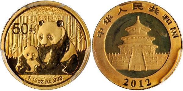 50 Yuan Volksrepublik China Gold 