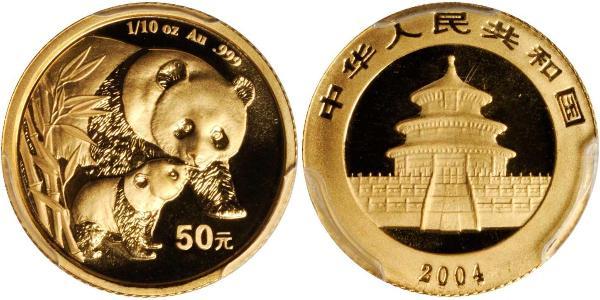 50 Yuan Chine Or 