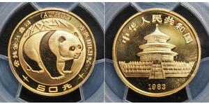 50 Yuan Cina Oro 