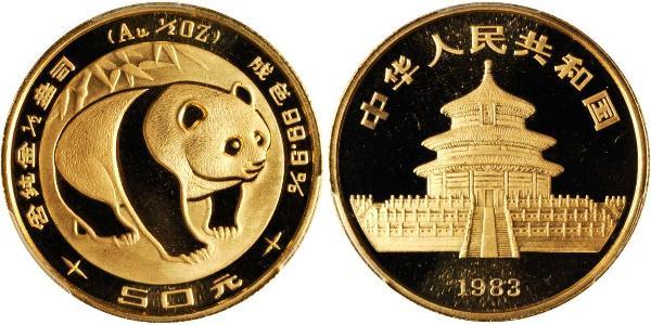 50 Yuan Cina Oro 