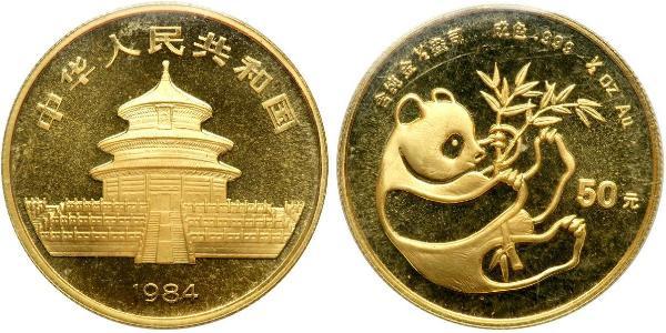 50 Yuan Cina Oro 