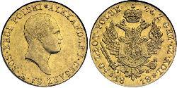 50 Zloty Royaume du Congrès (1815-1915) Or Alexandre I (1777-1825)