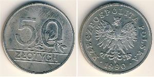 50 Zloty Repubblica Popolare di Polonia (1952-1990) Rame/Nichel 