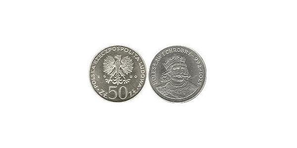 50 Zloty Repubblica Popolare di Polonia (1952-1990) Rame/Nichel 