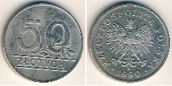 50 Zloty 波兰人民共和国 (1944 - 1989) 镍/銅 