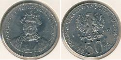 50 Zloty 波兰人民共和国 (1944 - 1989) 镍/銅 卡齊米日一世