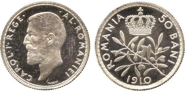 50 Бан Королевство Румыния (1881-1947) Серебро Кароль I (1839 - 1914)