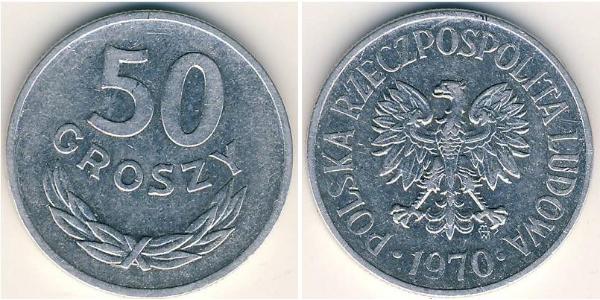 50 Грош Польська Народна Республіка (1952-1990) Алюміній 