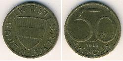 50 Грош Австрийская Республика(1955 - ) Латунь 