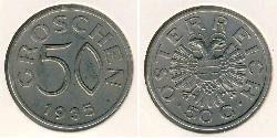 50 Грош Federal State of Austria (1934-1938) Никель/Медь 