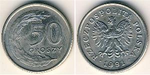 50 Грош Республика Польша (1991 - ) Никель/Медь 