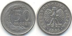 50 Грош Республіка Польща (1991 - ) Нікель/Мідь 