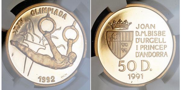 50 Динер Андорра Золото 