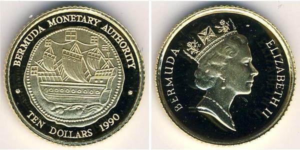 50 Долар Бермудські острови Золото Єлизавета II (1926-2022)