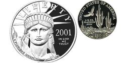 50 Долар США (1776 - ) Платина 