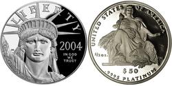 50 Долар США (1776 - ) Платина 