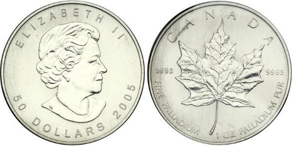 50 Доллар Канада Palladium Елизавета II (1926-2022)