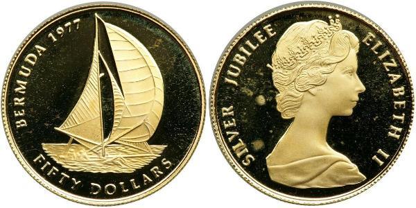 50 Доллар Бермудские Острова Золото Елизавета II (1926-2022)