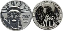50 Доллар США (1776 - ) Платина 