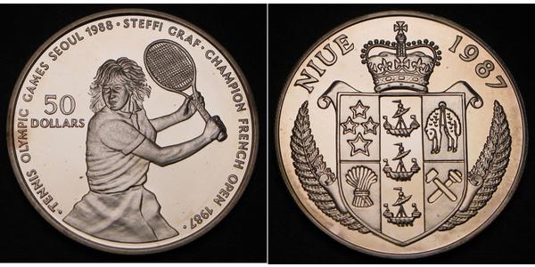 50 Доллар Ниуэ Серебро 