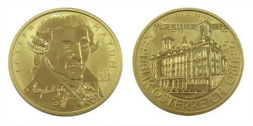 50 Евро Австрийская Республика(1955 - ) Золото 