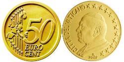 50 Евроцент Ватикан (1926-) Алюминий/Цинк/Олово/Медь Иоанн Павел II (1920 - 2005)