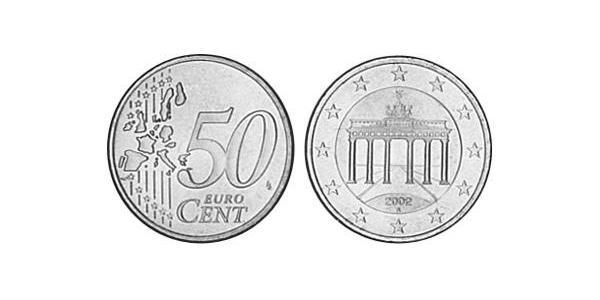 50 Евроцент Федеративная Республика Германия (1990 - ) Латунь 