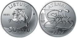 50 Лит Литва (1991 - ) Серебро 