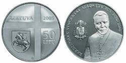 50 Лит Литва (1991 - ) Серебро 